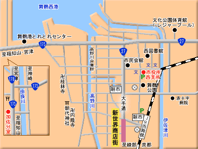 西舞鶴地区地図